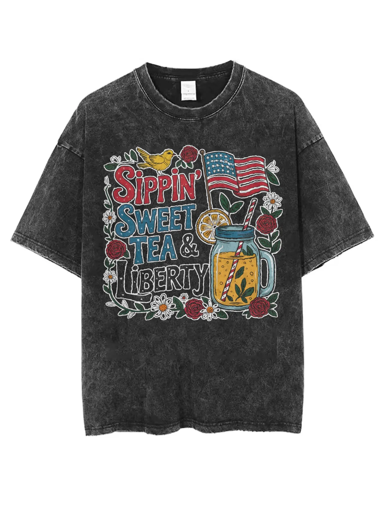 تي شيرت أسود مغسول مطبوع عليه الهالوين برقبة دائرية، مريح وفضفاض، أزياء شتوية غير رسمية للنساء والرجال، طراز الأكثر مبيعًا #1