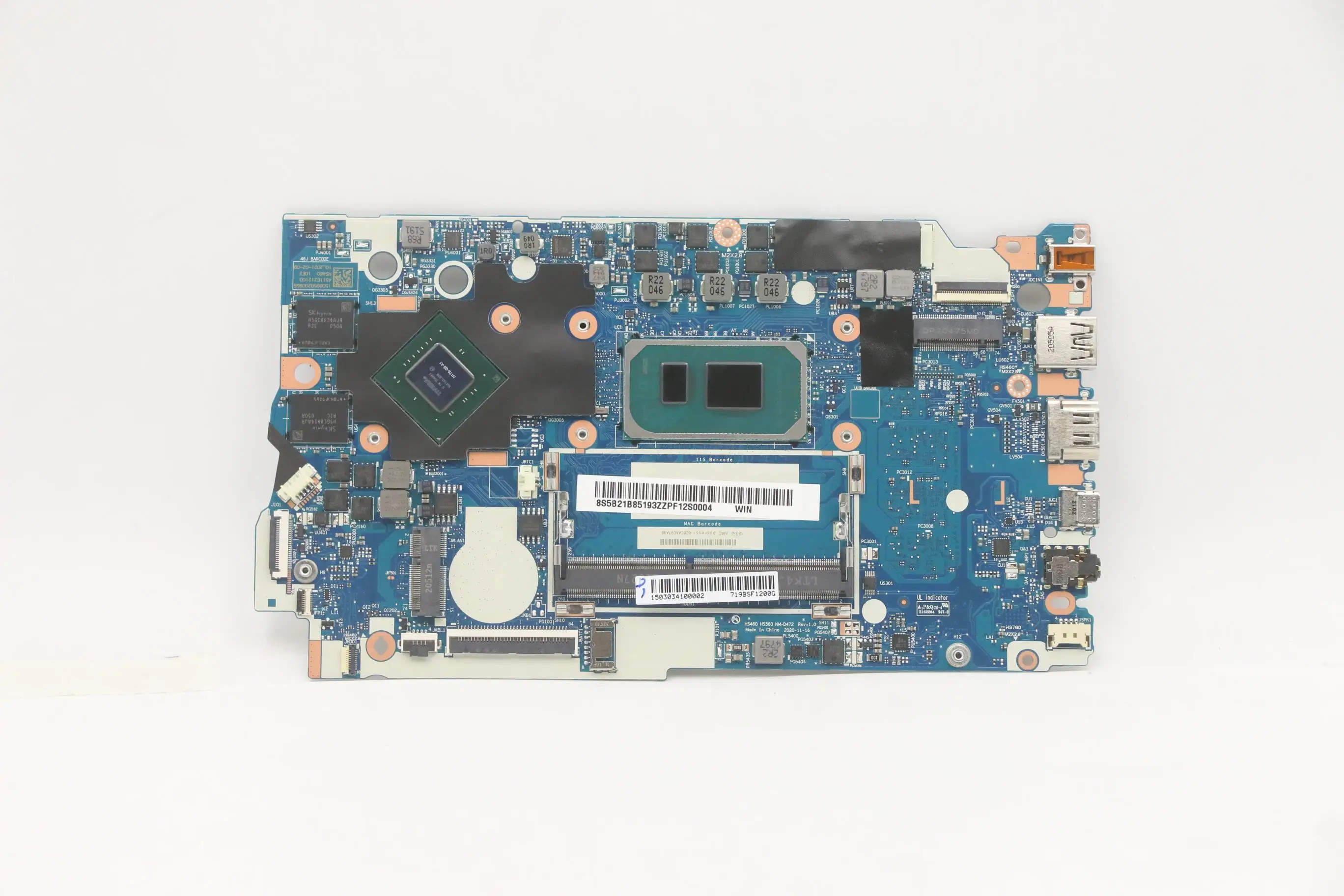 New HS460 HS560 ideapad 3-14ITL6 3-15ITL6 Laptop motherboard SN NM-D472 5B21B85193 CPU I51135G7 i71165G7 GPU MX350 V2G DRAM 4G