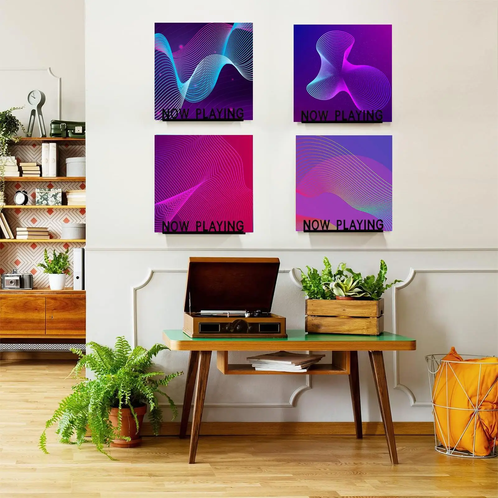 Record Holder Shelf Acrylic Album Storage Now Playing Thick Wall Shelves Durable Album Holder Durable Record Shelves