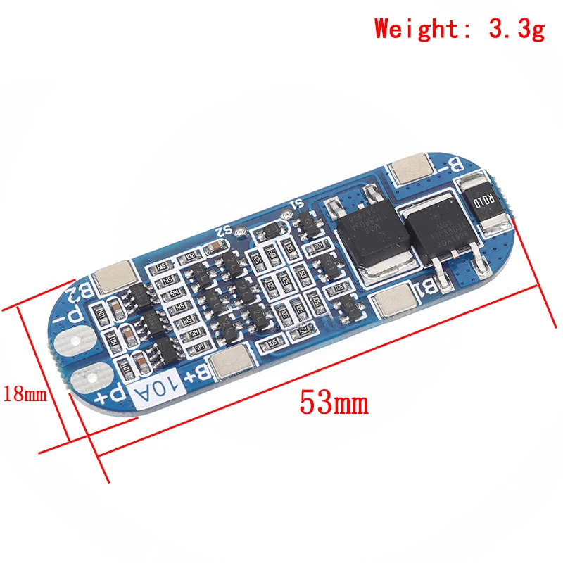 3S 10A بطارية ليثيوم أيون 18650 شاحن لوح حماية 11.1 فولت 12.6 فولت
