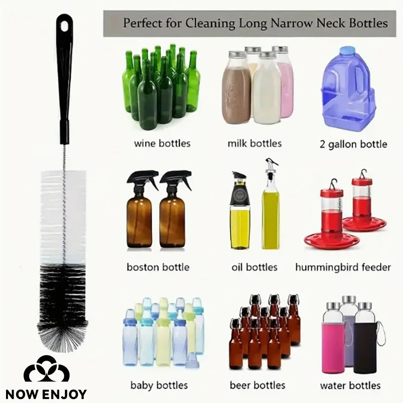 Multi-purpose 8 Boxed Cleaning Brush Set Long Handled Bottle Cleaner for Cleaning Narrow Wine/beer Bottles/thermos/Hookah Jug sp