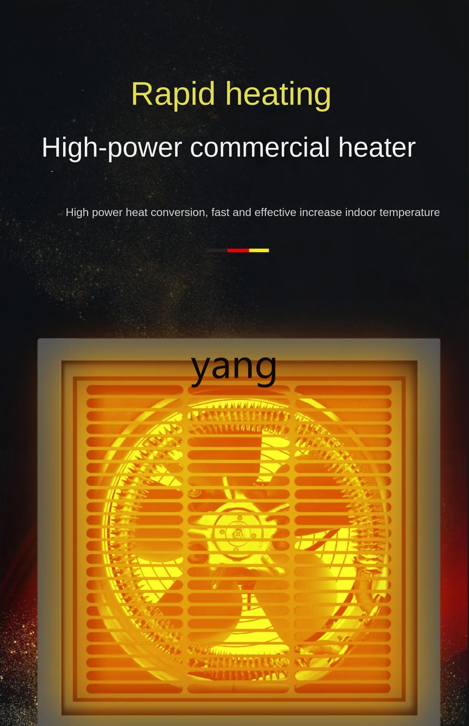 Termoventilatore CX per Grandi Aree, Risparmio Energetico, Riscaldamento Rapido, per Uso Domestico