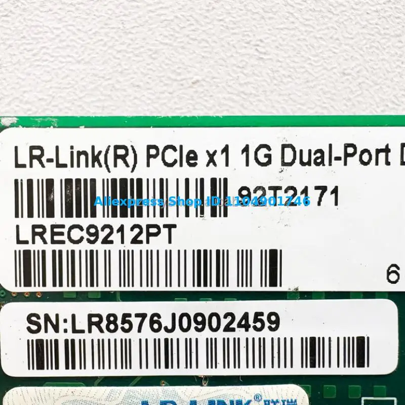 LR-Link 92T2171 LREC9212PT/82576-2RJ45  PCIe X1 1G Dual-port desktop adapter