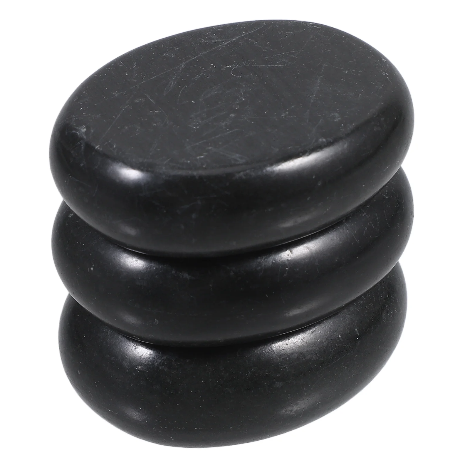 Batu Pijat Batu Vulkanik 2 Sisi Rata Relaksasi Alami Menyerap Minyak Perawatan Menghaluskan Kulit Meredakan