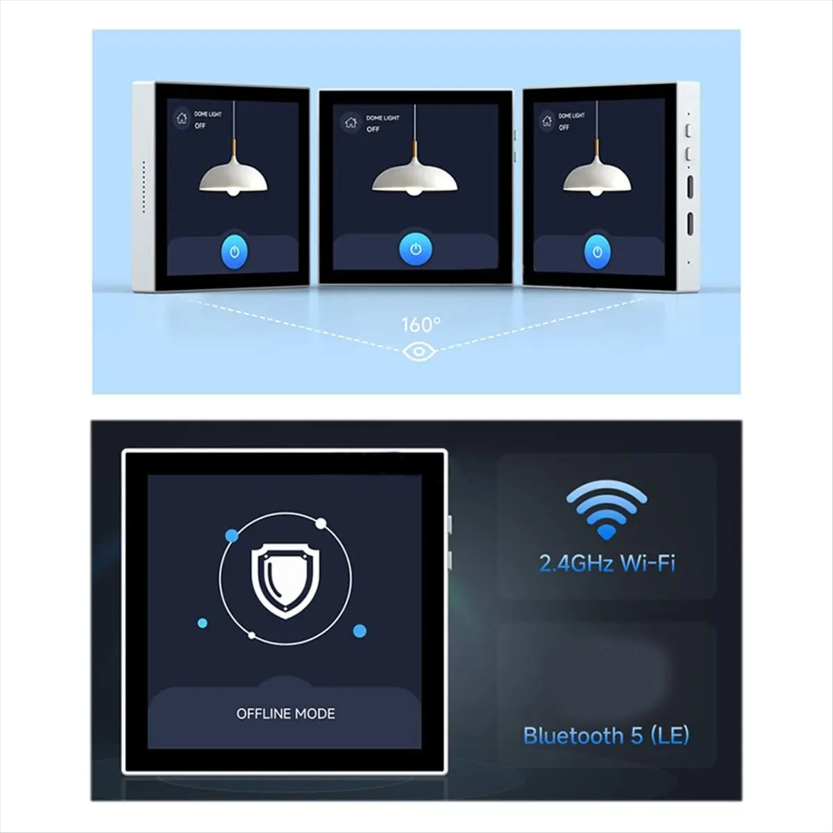 

(ABDH) Плата для разработки ESP32-S3 Smart 86 Box с 4-дюймовым сенсорным экраном 480x480 для Xiaozhi AI и DeepSeek