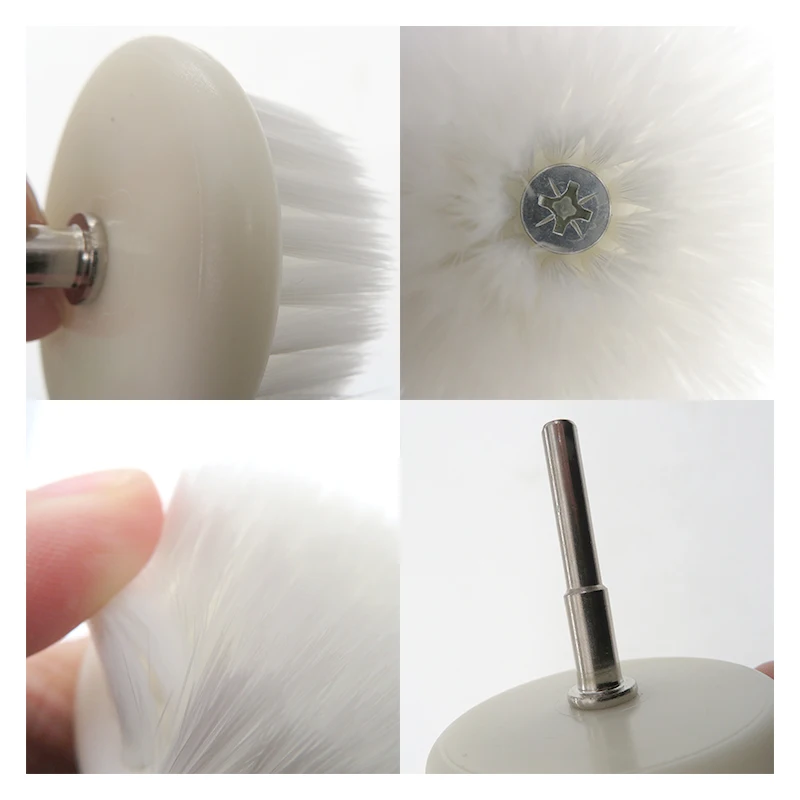 Soft Drill Power Brush Head Smooth Surface Cleaning Brush for Sofa Carpet and Car Interior Cleaning, Powerful and Durable