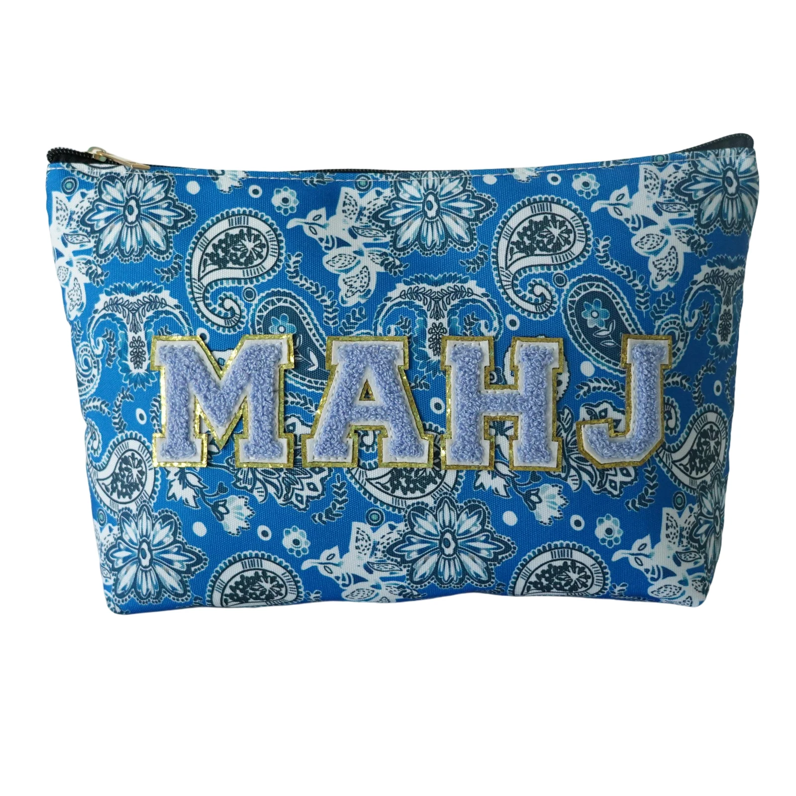 

American Mahjong Tile Bag, Zippered Portable Travel Bag for Mahjong Lovers, Empty Accessories Organizer (Bag Only)