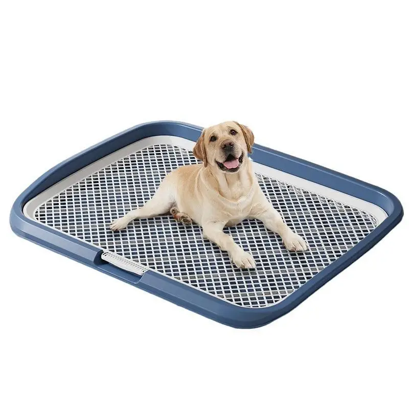 Dog Potty Training Toilet, Plastic Dog Pee Pad Holder With Removable Net, Reusable Dog Potty Trainer Dog Toilet Tray For Pets Up view 5