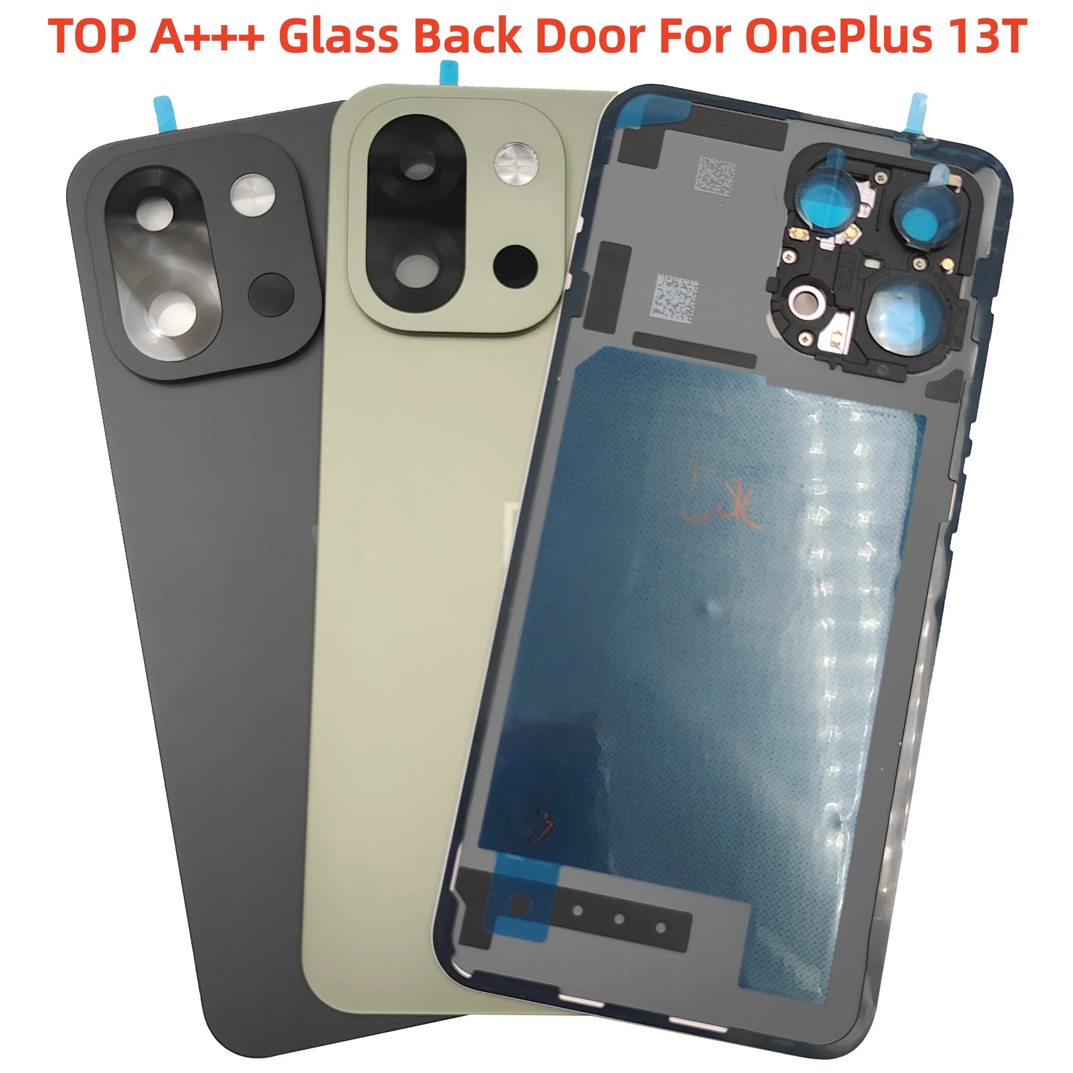 

(OEM) TOP Gorilla Glass Back Door Lid For OnePlus 13T Battery Cover Rear Housing Case Shell With Camera Lens Adhesive Tools LOGO
