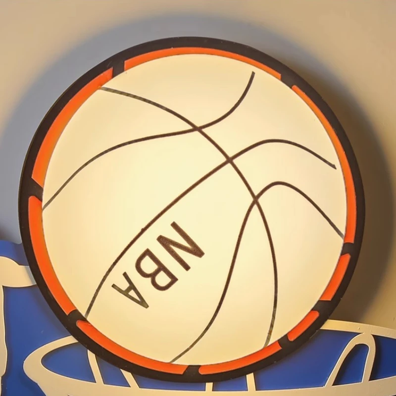 Modern Designer Wall Lamps Originality Basketball Style LED Wall Light Bedroom Bedside Table Study Restaurant Home Decor Lamps