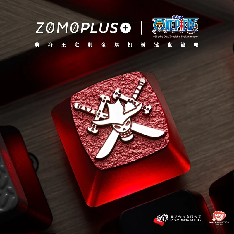 Imagem -04 - Zomopea-one Preço Hankokku Mihawk Lei Metal Keycaps Original Personalizado Keycaps Mecânicos Acessórios Teclado