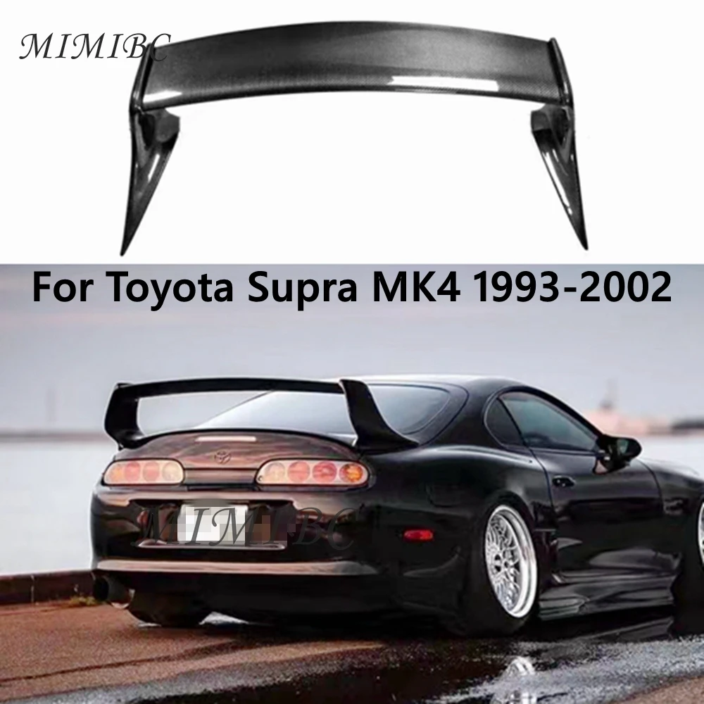 

For Toyota Supra MK4 TRD Style Spoiler JZA80 Rear Wing Trunk Spoiler Carbon Fiber Blade 1993-2002