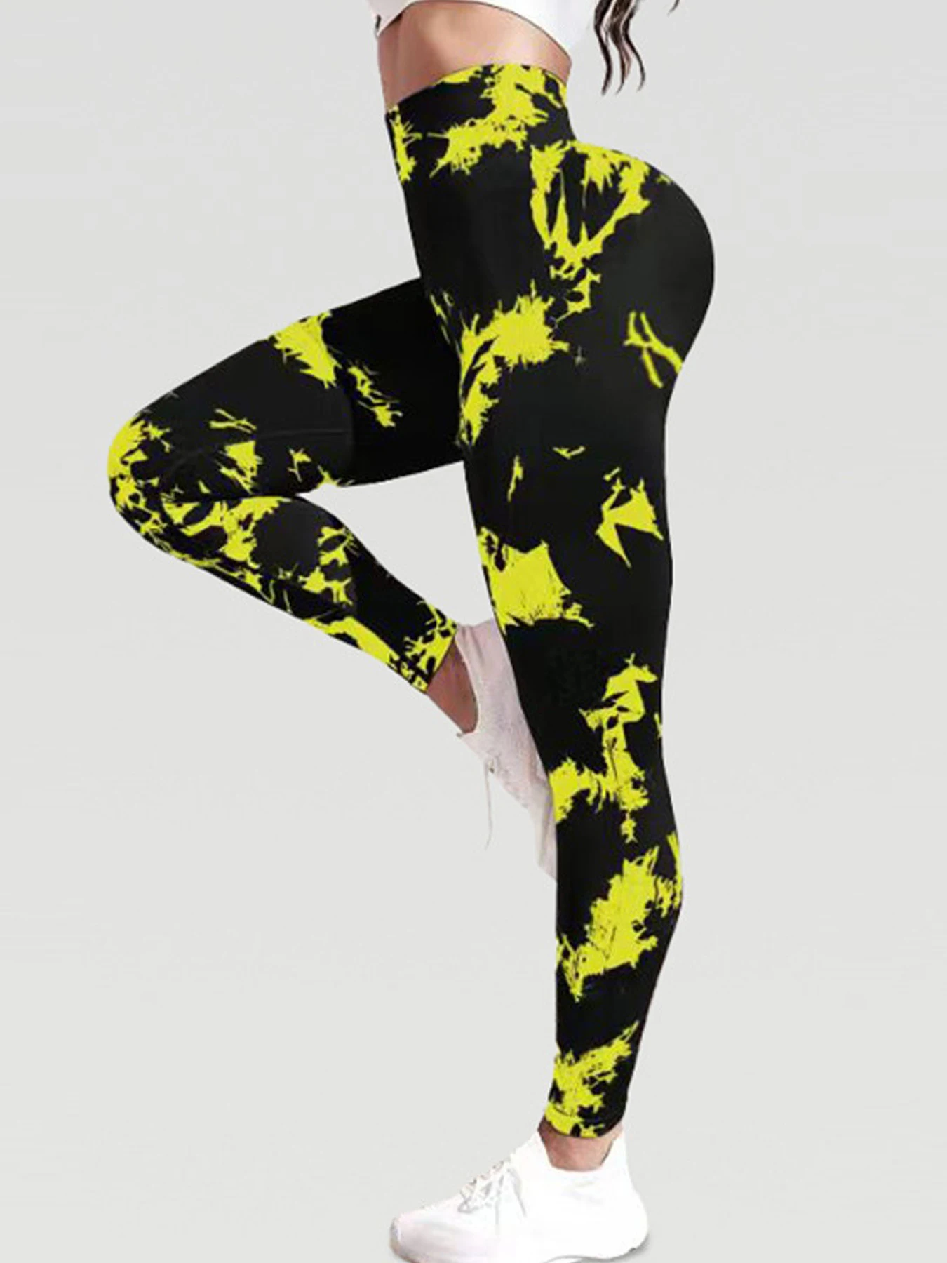 New Tie Dye Seamless Yoga Pants For Women High Waist Push Up Woman Tights Fitness Workout Leggins Gym Clothing