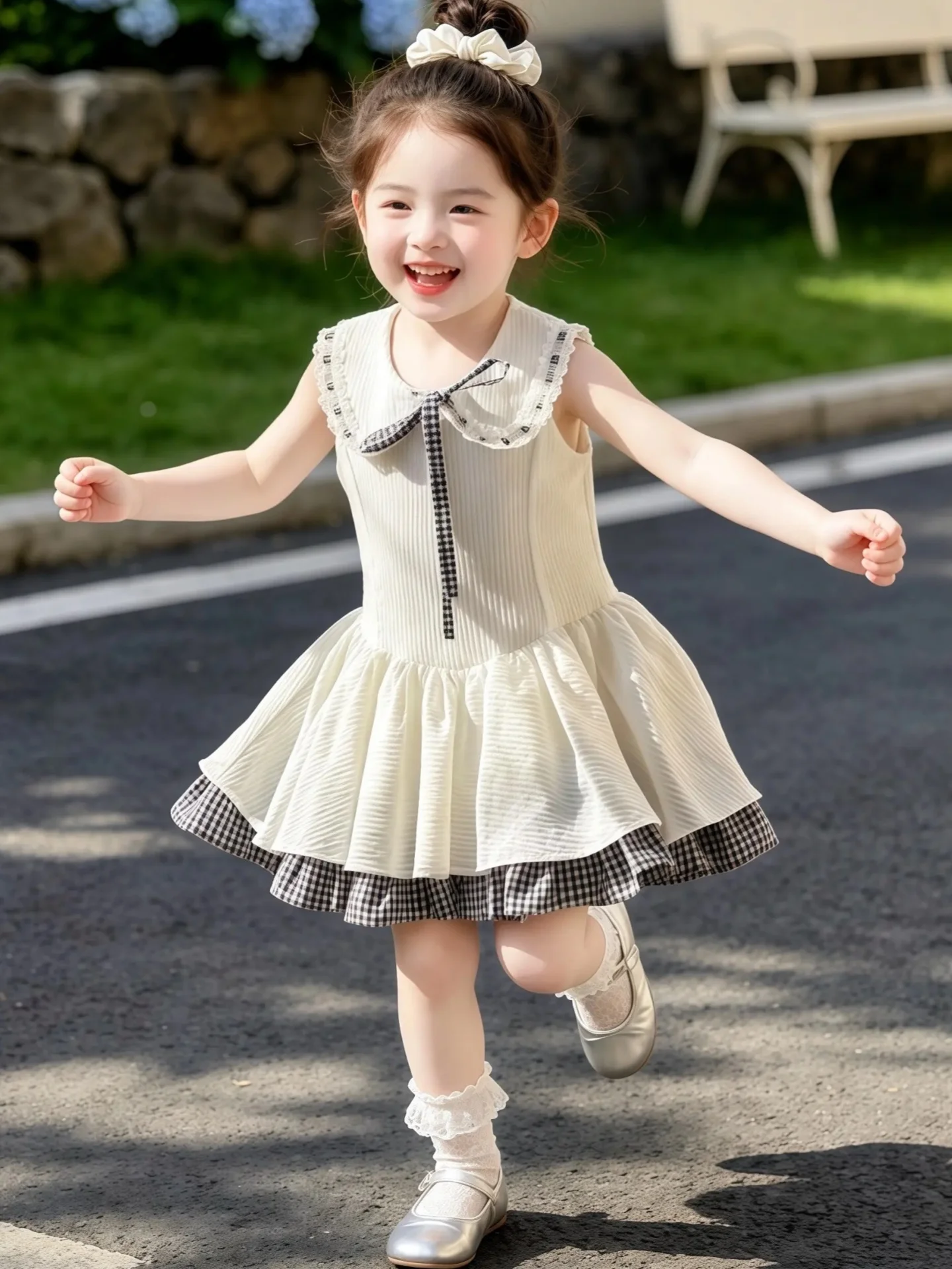 high-quality-summer-princess-skirt-for-girls-cute-versatile-collared-sleeveless-fluffy-dress-suitable-for-ages-2-6-casual-style