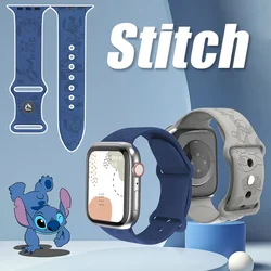 Disney Stitch Anime Strap For Apple Watch Band 44mm 40mm 45mm 41mm 49mm 42mm 38mm 44 45 mm bracelet iwatch 7 se 3 4 5 6 8 Ultra