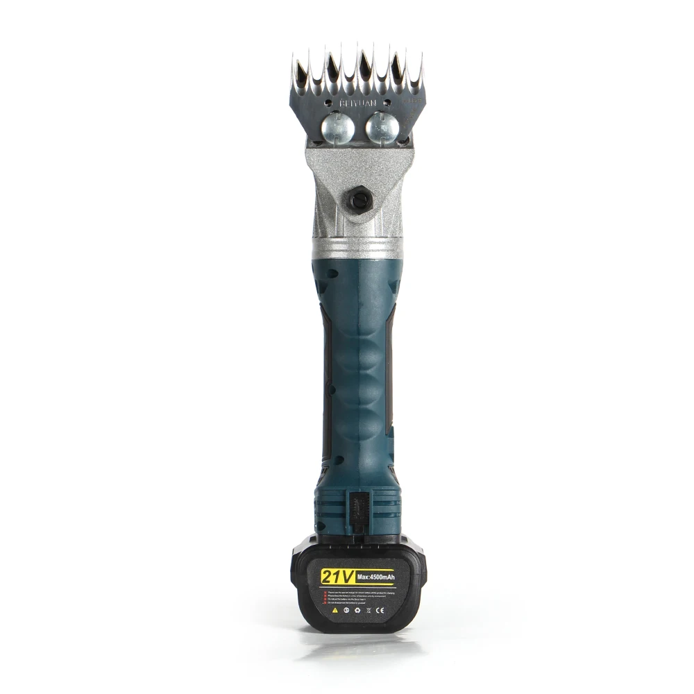 Professional Cordless Lana Elettrica Sheras,21V Rechargeable Shearing Clipper With Two Lithium Batteries Sheep Shears