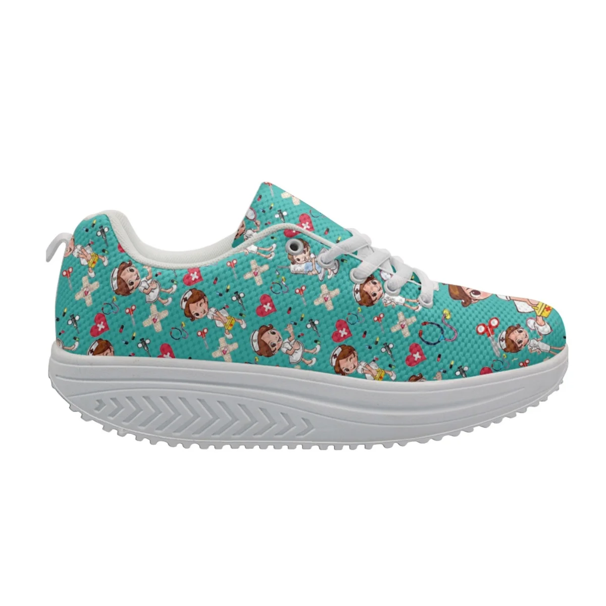 Blue Nurse Medical Equipment Ladies Spring Autumn Non-slip Walking Shoes Lightweight Brand Design Sneakers Zapatillas de Mujer