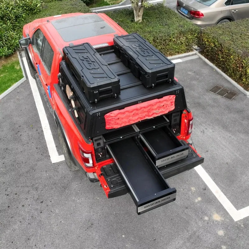 2026 Hot Sale Pickup Drawer System Pickup Slide Box Truck Bed Slide Box For Landing