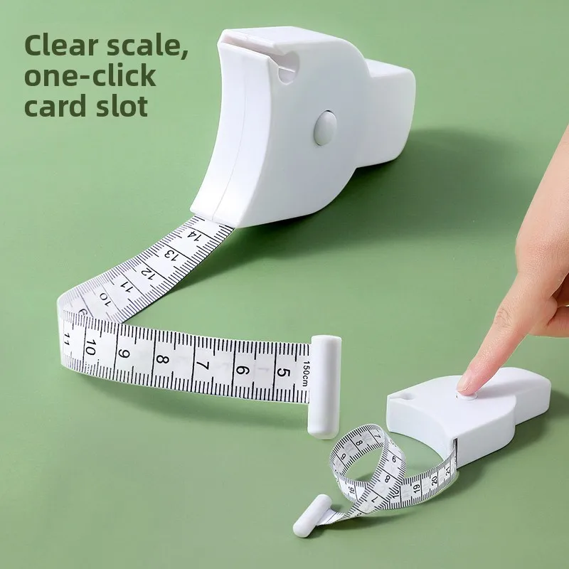 Home Three-in-One Tape Measure for Waist, Arm, and Leg Circumference - Automatic Measuring Ruler, Fitness Mini Soft Leather
