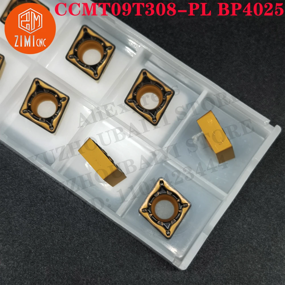 CCMT09T308-PL BP4025 CCMT09T308-PL كربيد خارجي أدوات CNC ميكانيكي قطع الطحن المعدنية القطع الداخلي إدراجات كربيد