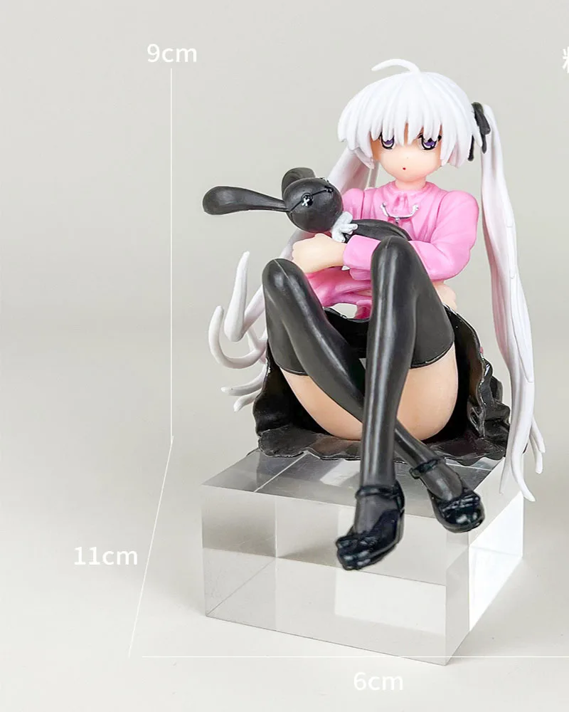 نموذج أنيمي لطيف فتاة شخصية العمل ، Kasugano Sora ، حيث نحن الأقل وحده ، يجلس معانقة الأرنب ، ديكور الغرفة ، هدية لعبة ، 9-