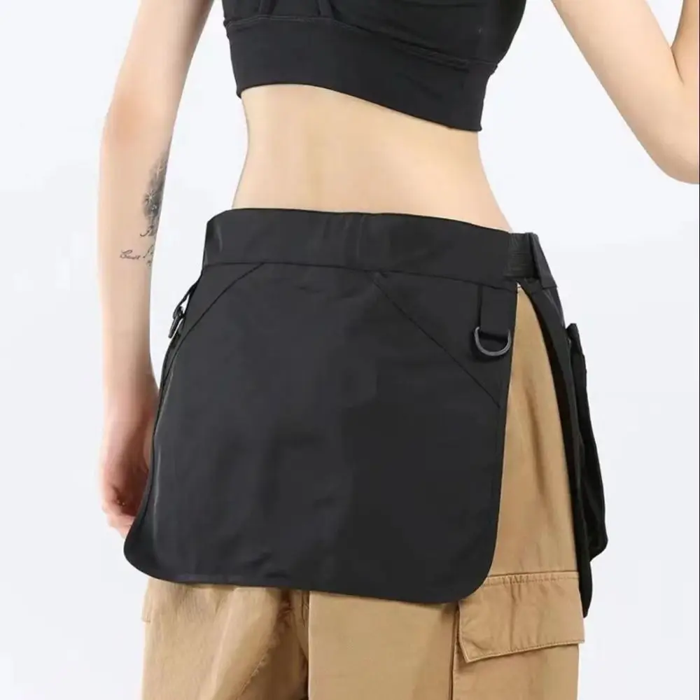 Wear Resistant Multi-functional Waist Pack Multi-pocket Adjustable Apron Belt Bag Waterproof Black Fanny Pack Men