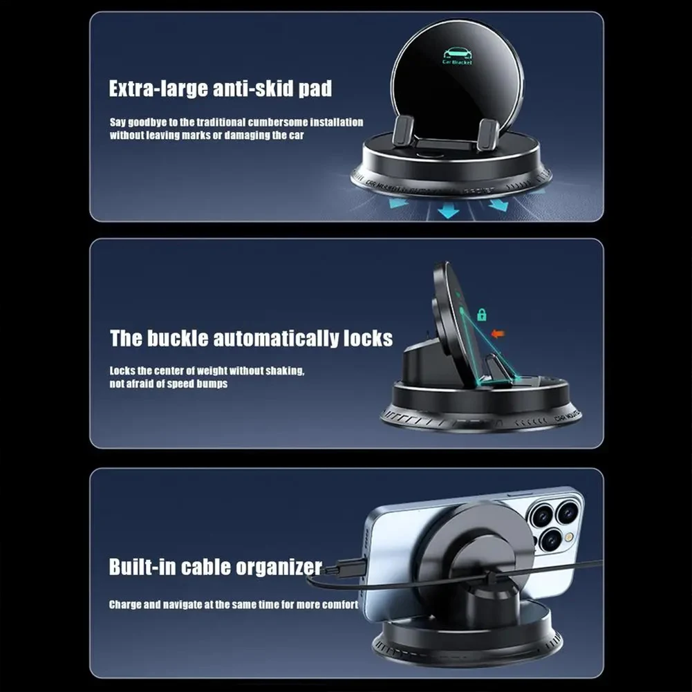 

Universal Dashboard Car Phone Mount 360 Degree Rotation Cell Phone Holder Phone Bracket for Car Dashboard