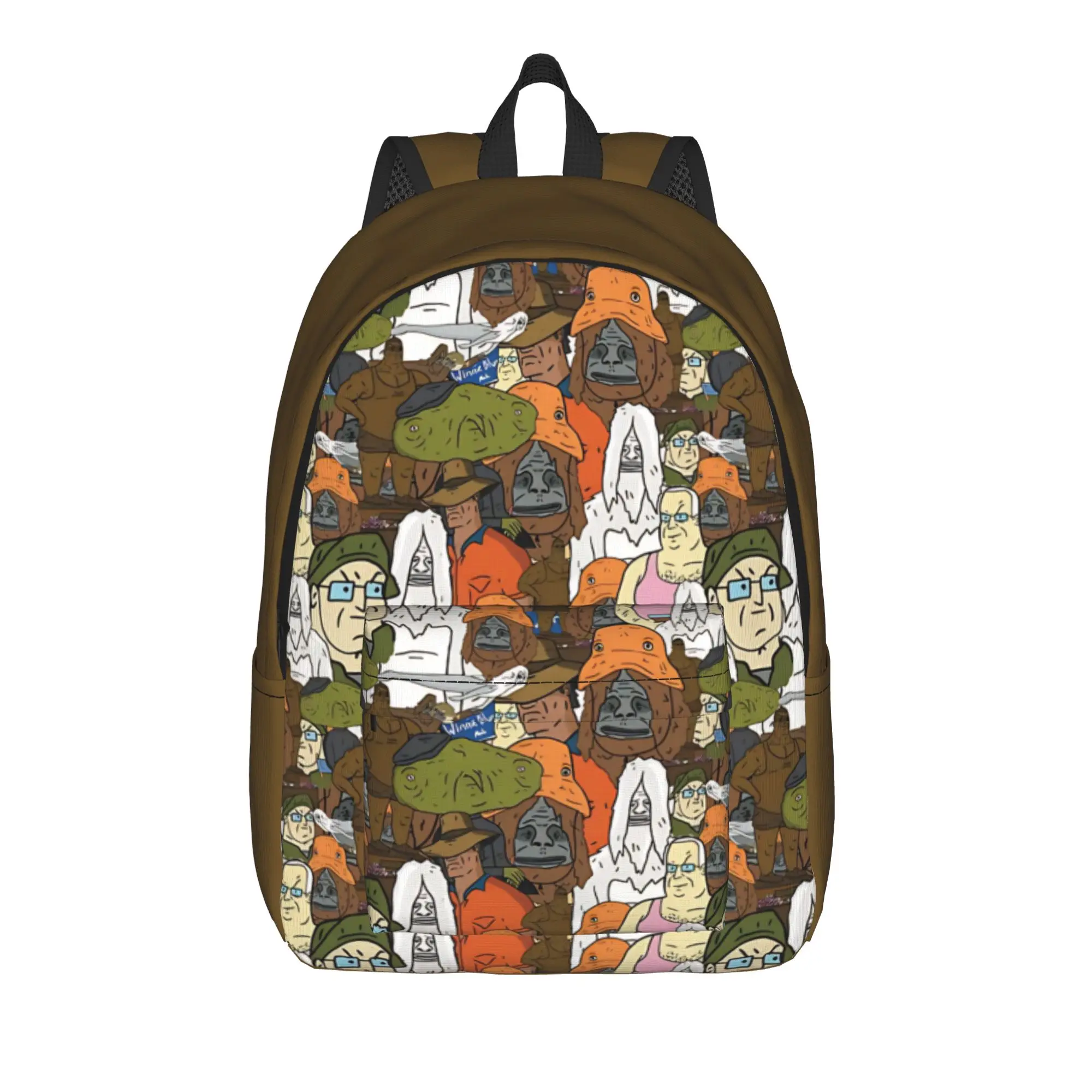 Back to school season Multi-Function stylized male portraits  Daypack The Big Lez Show Ladies Schoolbag Backpack