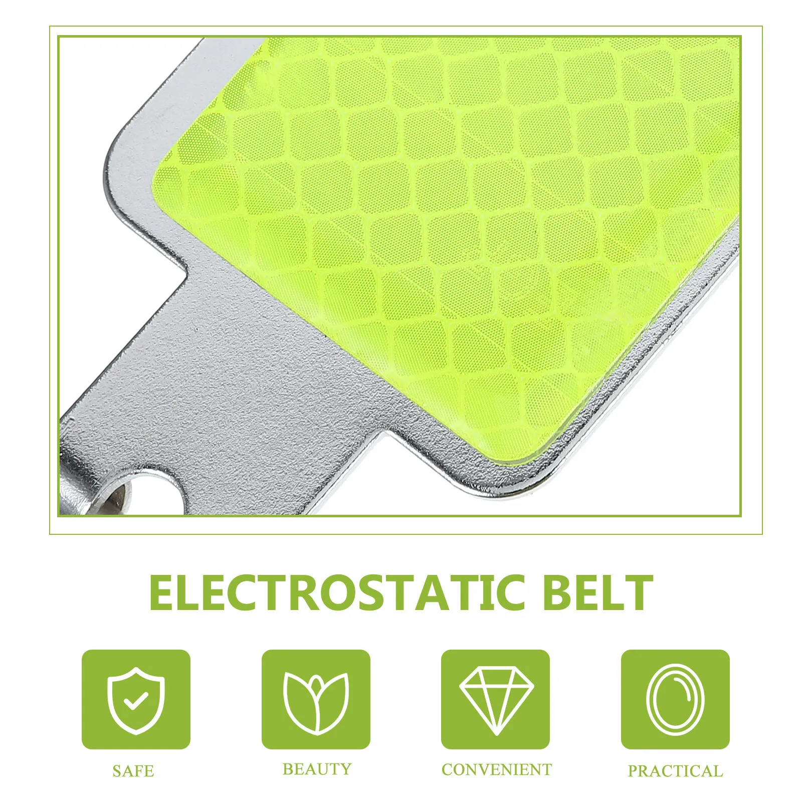 

Антистатический ремень для автомобиля, заземляющий, подвесной, для безопасного вождения ночью, зеленый, прочный, для защиты труда в автомобильной сфере