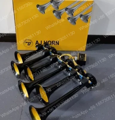 Six Tube Thirty-six Tone Car Music Horn Truck Electronic Control Metal Tube Music Air Horn with Button