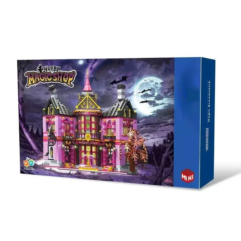 Halloween Building Blocks Toy, Magic Castle Model Assembly, Fun Kids Gifts, Desktop Ornaments, Educational Toys & Home Decor