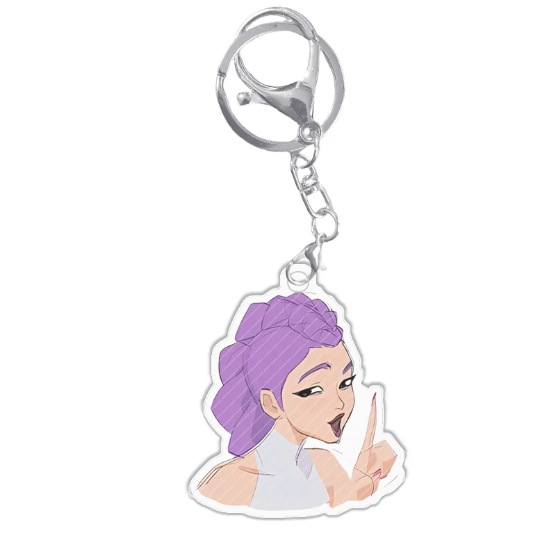 K-pop Acrylic Keychain Demon Hunters Rumi Funny Emoticon Collection Tiger Anime Characters Gifts Interesting Pendant Decoration