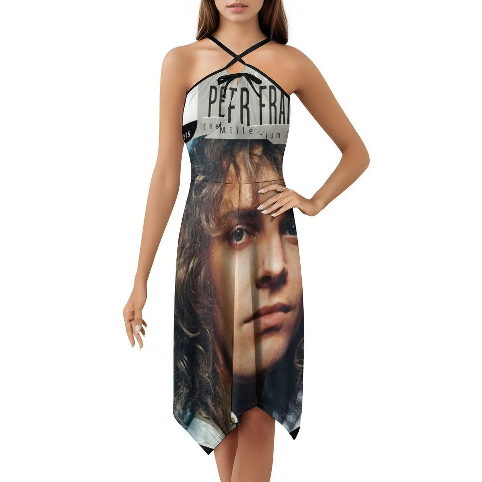 فستان Peter Frampton 20th Century Masters The Millennium Preppy Style فستان قصير للنساء على شكل حرف a فضفاض مناسب فستان يوم غير رسمي بيتر #5