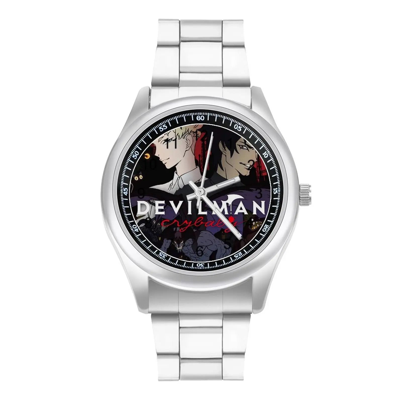 

Devilman Crybaby Anime Quartz Watch Manga Akira Fudo Graphic Stainless Photo Wrist Watch Female Business Affordable Wristwatch