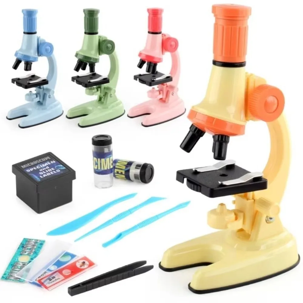 Portable Science Microscope LED Light HD Screen Children's Science Microscope High Definition Lightweight