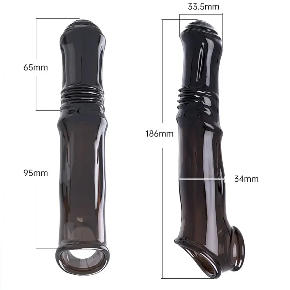 Adult Penis Extender Enlargement Penis Sleeve Sex Toys For Men Extension Cock Ring Delay Ejaculation for penis enlargement