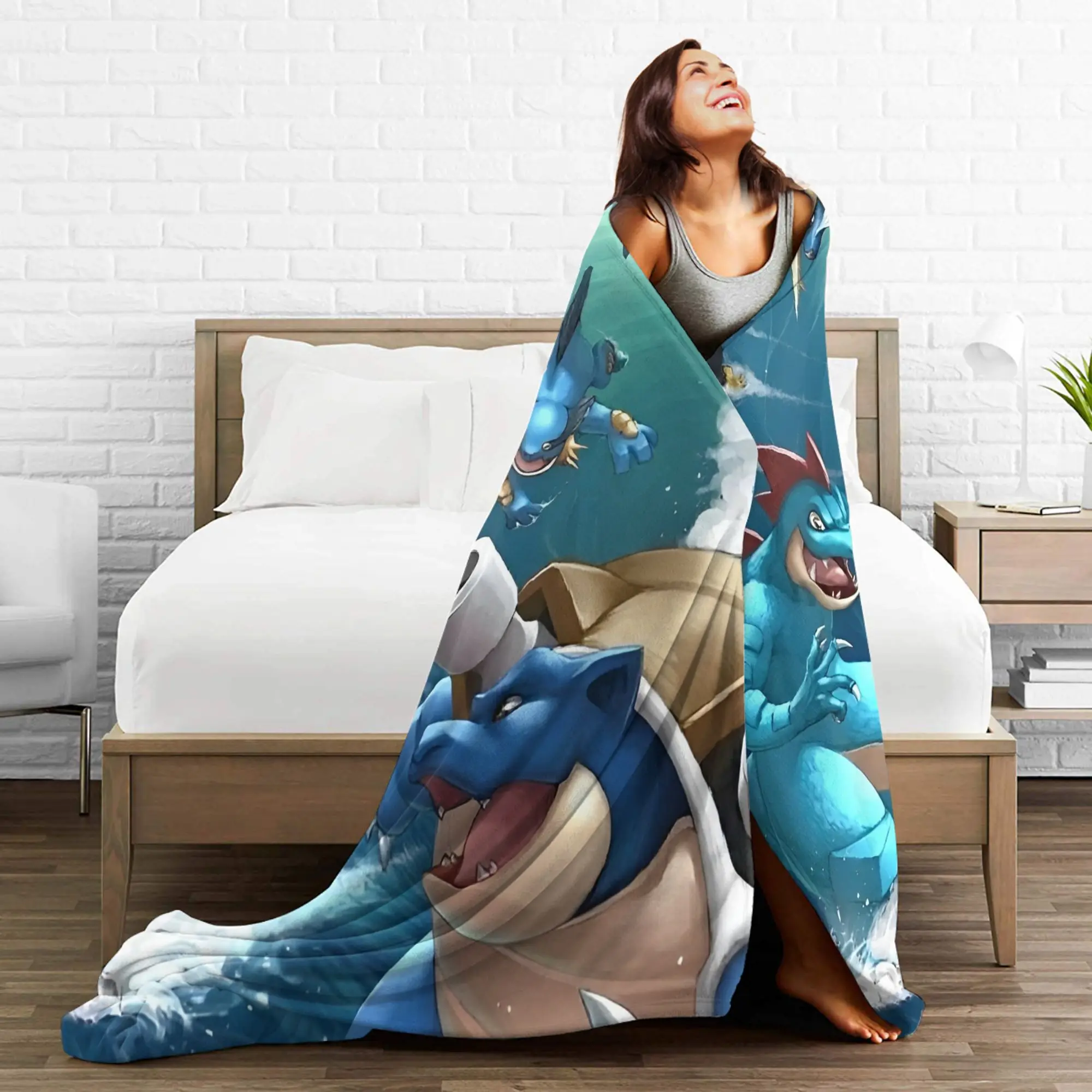 السنجاب تشارجر أنيمي البطانيات الناعمة الدافئة أفخم الفراش يلقي الشارع الاتجاه الأريكة كرسي الفانيلا المفرش أريكة غطاء سرير #4