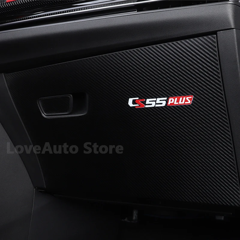 

For Changan CS55 Plus 2022 2023 Car Co-pilot Anti-kick Pad Anti-dirty Mat Cover Sticker Decoration Leather Strip Accessories