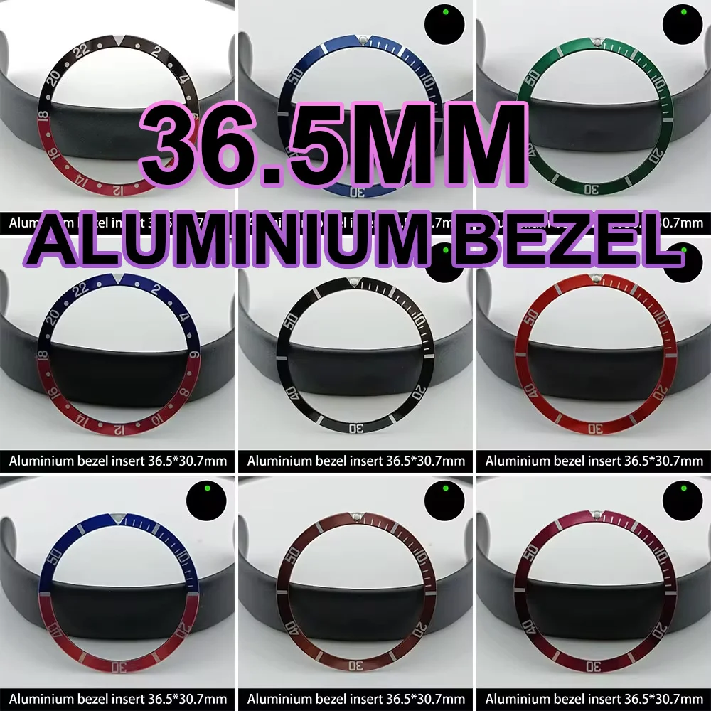 

Sloping Aluminium Bezel Insert 36.5*30.8mm Replacement of Watch Accessories parts Watch Cases Replace Accessory Bezel Ring
