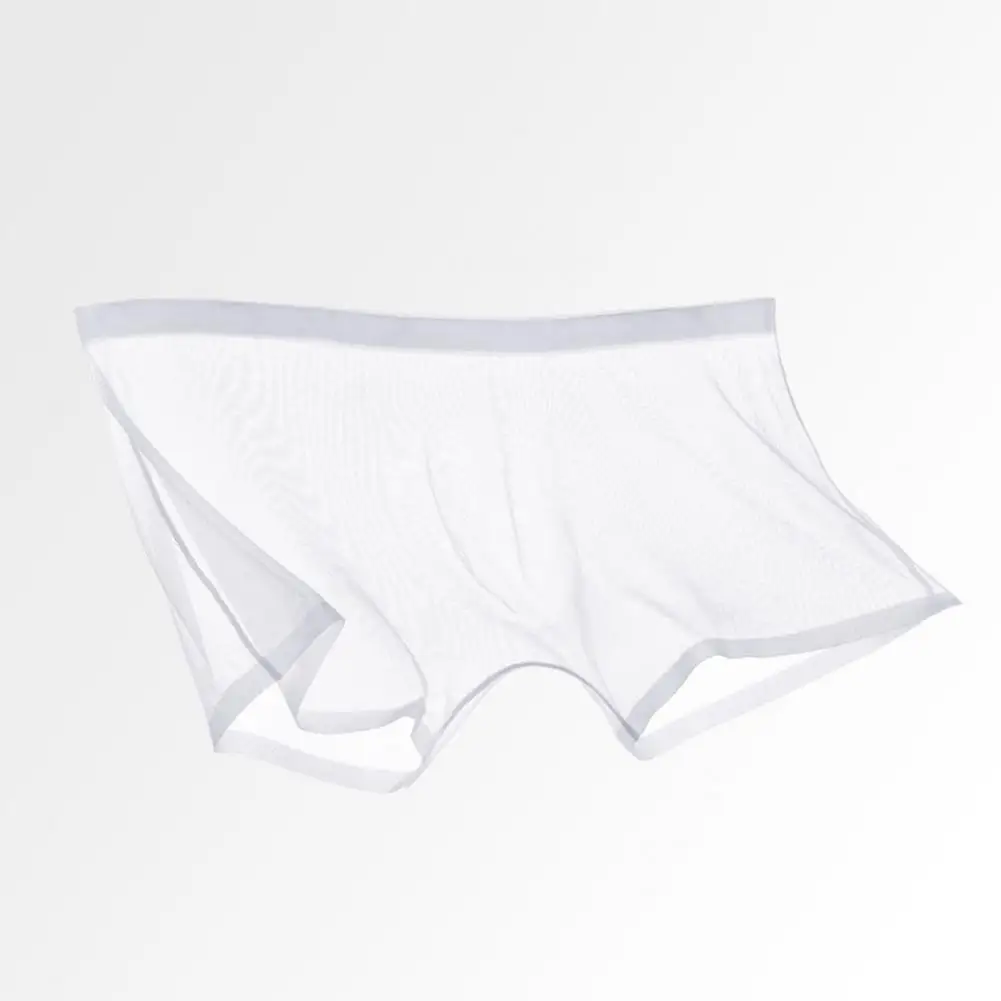 

See-through Mesh Shorts Panties Breathable Seamless Sexy Men's Mesh Shorts Ultra-thin See-through Underpants with for Any