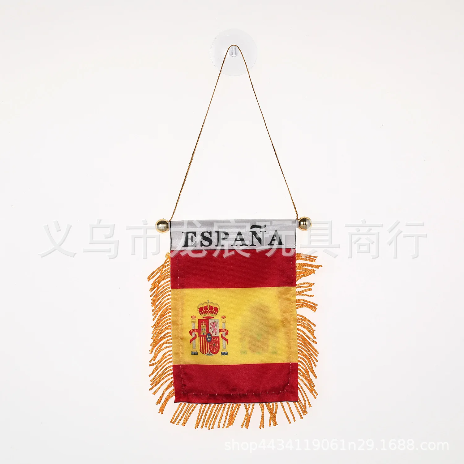 

Wholesale Spain Car Window flag 8*12cm Polyester double side printed Spanish Hanging pennant Flags Spain Mini flag