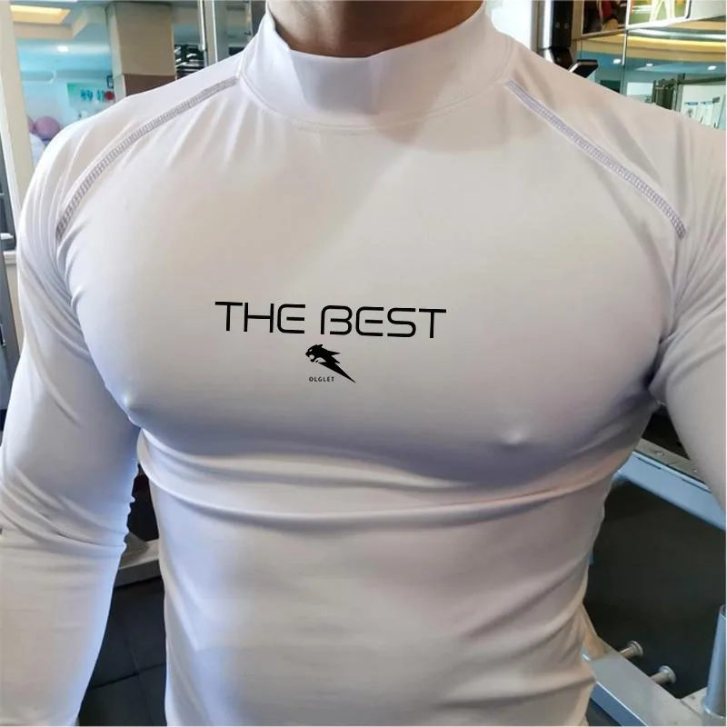 

Compression T Shirt Men Running Sportswear Long Sleeve Quick Dry Workout Shirts Sport Tops Tee Gym Training Wear