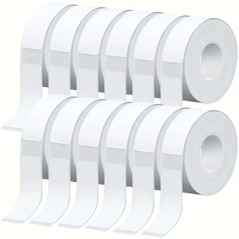 1920 قطعة 12 × 40 مم ملصقات ملصقات مصقولة (12 لفة، 160 قطعة/لفة) - متوافقة مع طابعات D30/P15/HP4 للمنزل/المكتب/العرض