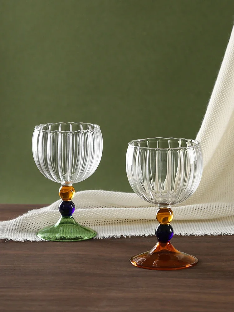 Trumpet High-stem Glass Cup Heat-resistant Wine Glass Juice And Champagne Glass Home-use Stylish Creative Gift