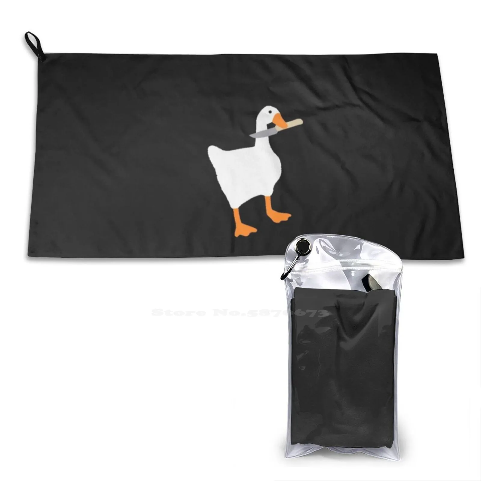 Untitled Goose Game Sticker 2 Beach Towels Quick-Drying Sports Towels Vsco Dank Meme Jschlatt Smplive Callmecarson Video Games