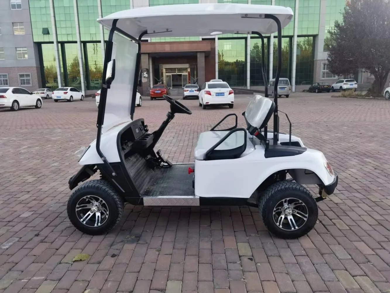 2023 بالجملة 48 فولت 2023 بالجملة Hotsale نادي كهربائي سيارة عربات التي تجرها الدواب 2 عجلة كهربائية صغيرة مقعد واحد عربة جولف