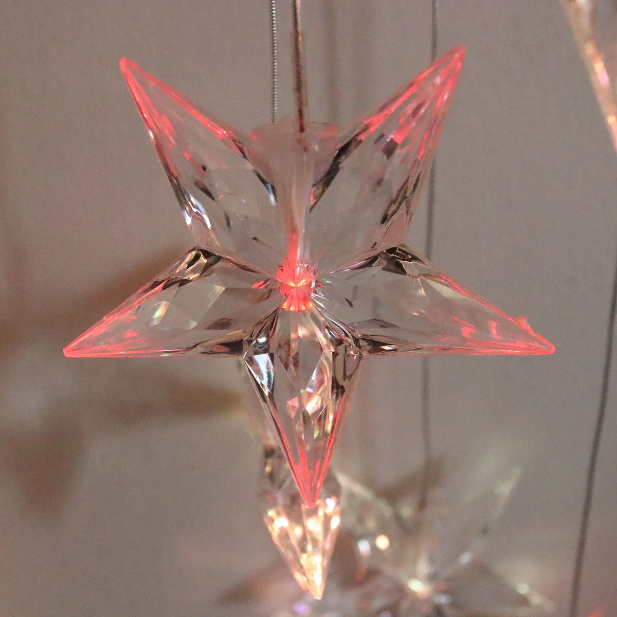 

Solar Star Wind Chime Light Hanging Decorative Color Changing LED Night Lamp for Garden Patio Yard Hall Trees Bedroom Black