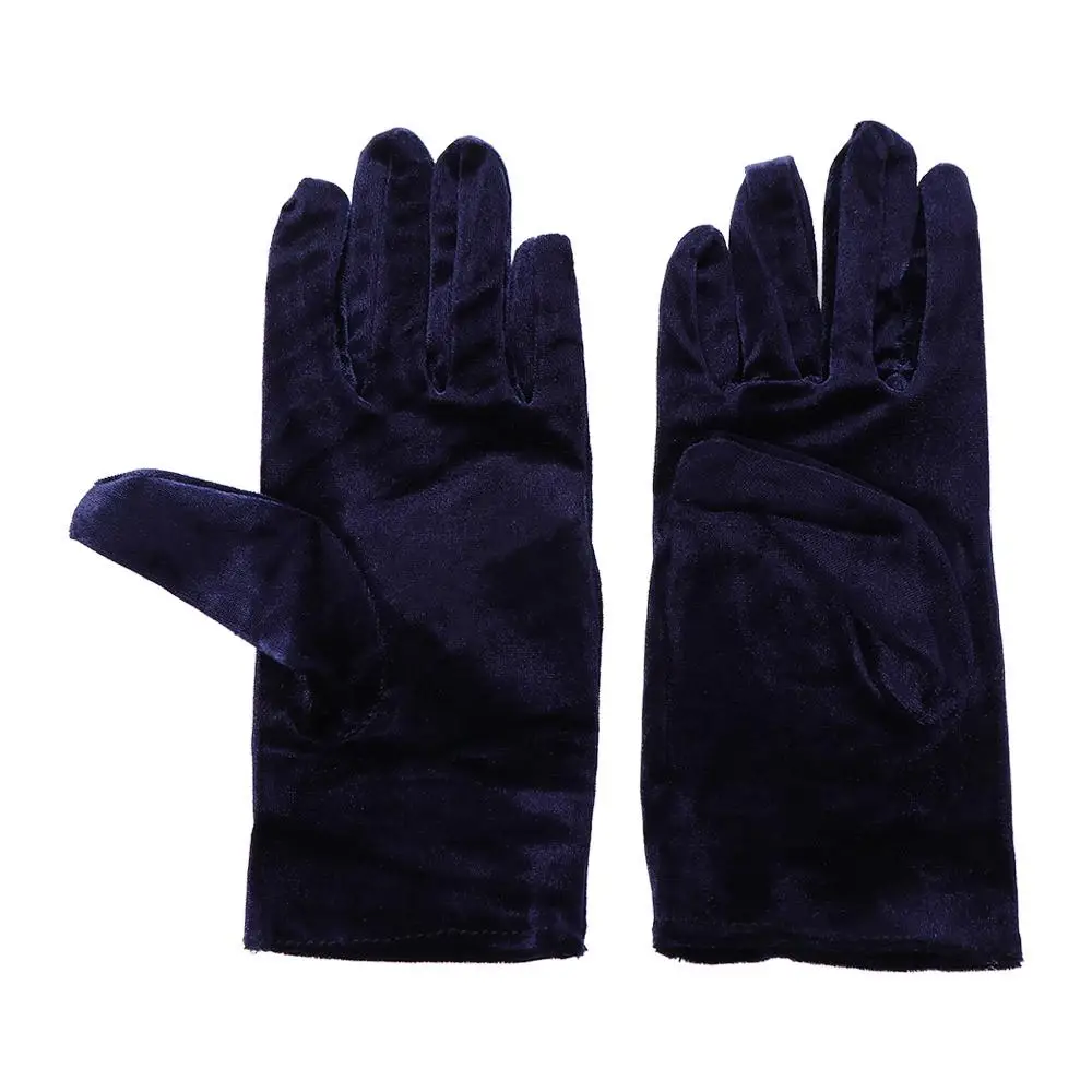 Cycling Outdoor Soft Winter Warm Women Full Finger Mittens Elastic Driving Gloves Gold Velvet Gloves