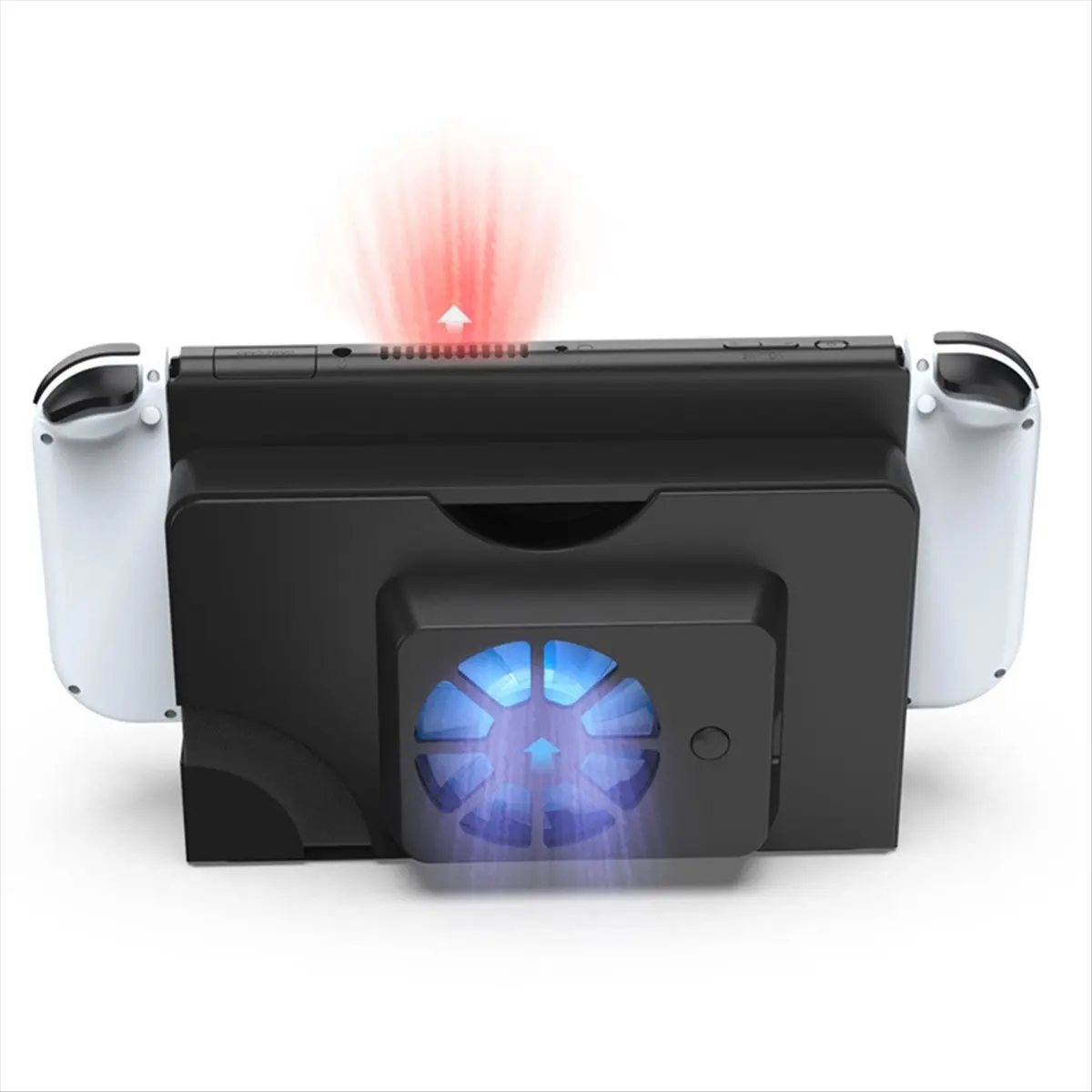 A85P Dock Cooling Fan for Switch OLED Stand Game Console Dock Cooler with LED Fan USB for Nintendo Switch OLED Accessory B