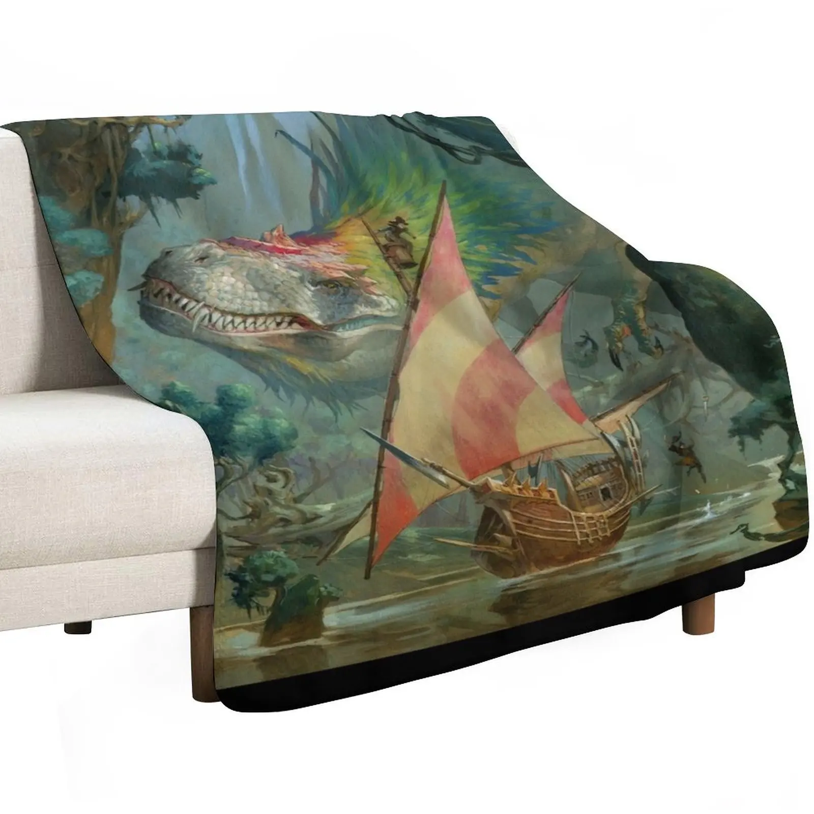 Colossal Dreadmaw Throw Blanket funny gift Single Furry For Baby sofa bed anime Blankets